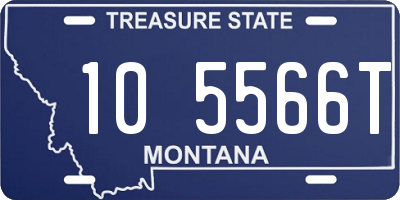 MT license plate 105566T