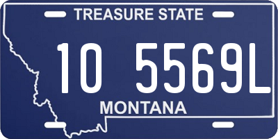 MT license plate 105569L