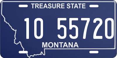 MT license plate 105572O