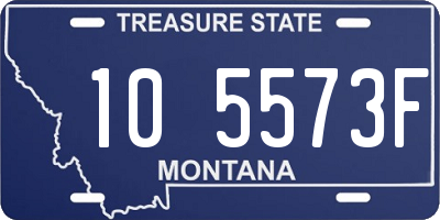 MT license plate 105573F