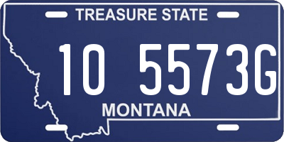 MT license plate 105573G