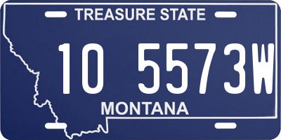 MT license plate 105573W