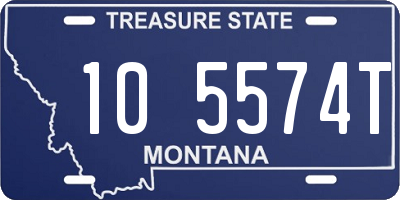 MT license plate 105574T