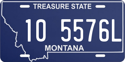 MT license plate 105576L