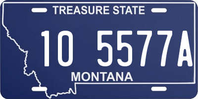 MT license plate 105577A