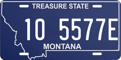 MT license plate 105577E