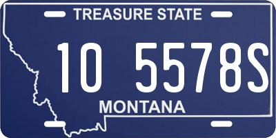 MT license plate 105578S