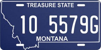 MT license plate 105579G