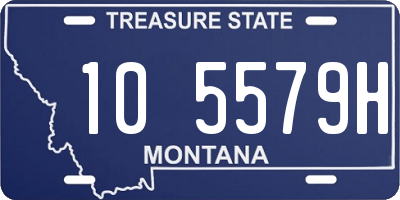 MT license plate 105579H