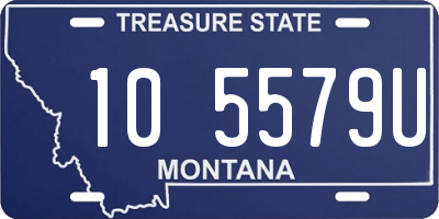 MT license plate 105579U