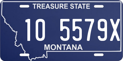 MT license plate 105579X