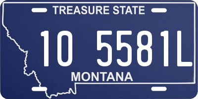 MT license plate 105581L