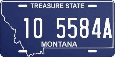 MT license plate 105584A