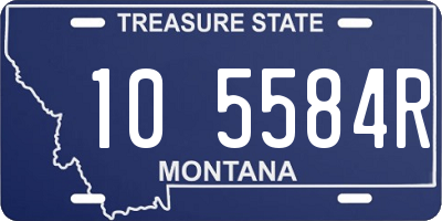 MT license plate 105584R