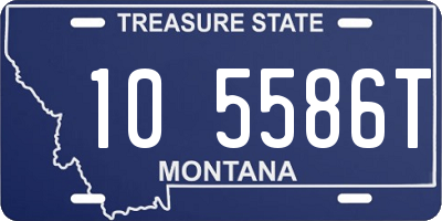 MT license plate 105586T