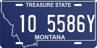 MT license plate 105586Y