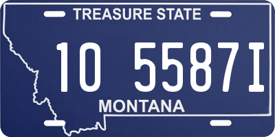 MT license plate 105587I