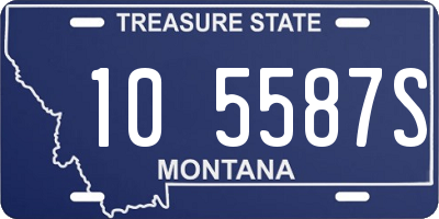 MT license plate 105587S