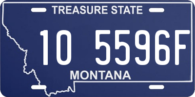 MT license plate 105596F