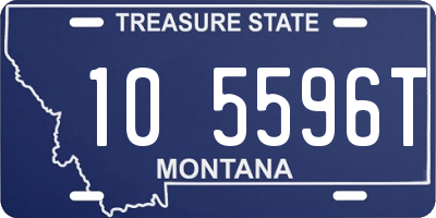 MT license plate 105596T