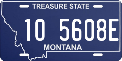 MT license plate 105608E