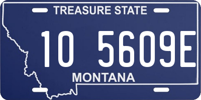 MT license plate 105609E