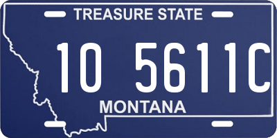 MT license plate 105611C