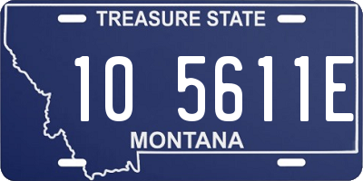 MT license plate 105611E