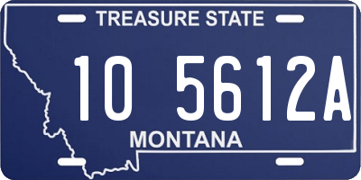 MT license plate 105612A