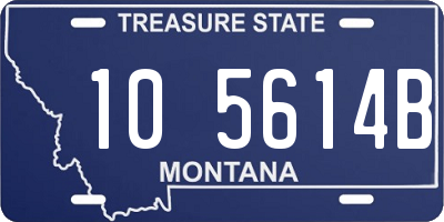 MT license plate 105614B