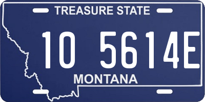 MT license plate 105614E