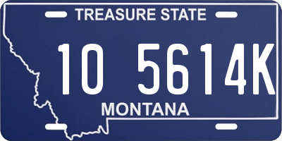 MT license plate 105614K