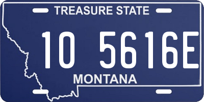 MT license plate 105616E