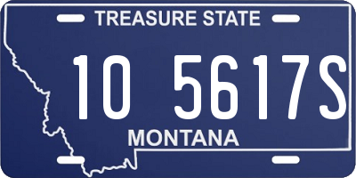 MT license plate 105617S