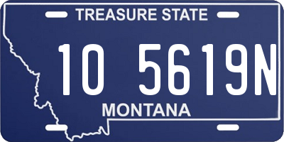 MT license plate 105619N