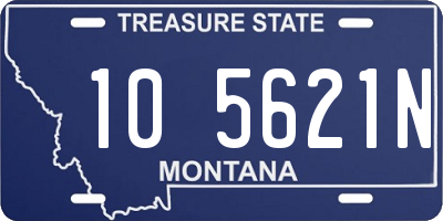 MT license plate 105621N