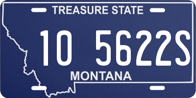 MT license plate 105622S