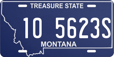 MT license plate 105623S