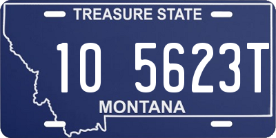 MT license plate 105623T