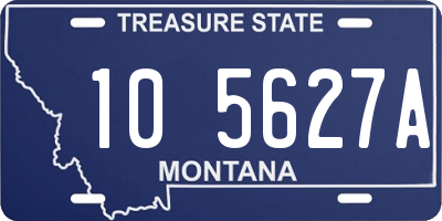 MT license plate 105627A