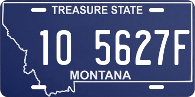 MT license plate 105627F