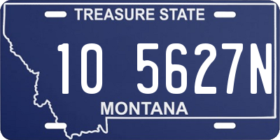 MT license plate 105627N