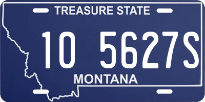 MT license plate 105627S