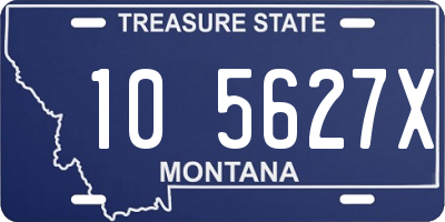 MT license plate 105627X