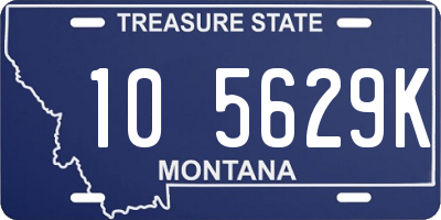 MT license plate 105629K