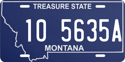 MT license plate 105635A