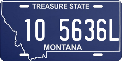 MT license plate 105636L