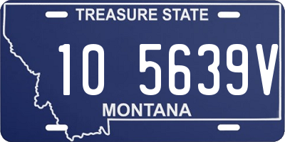 MT license plate 105639V