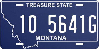 MT license plate 105641G