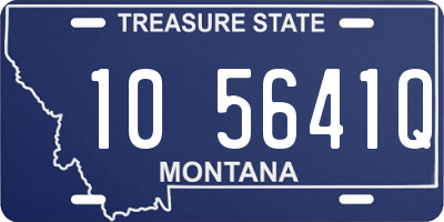 MT license plate 105641Q